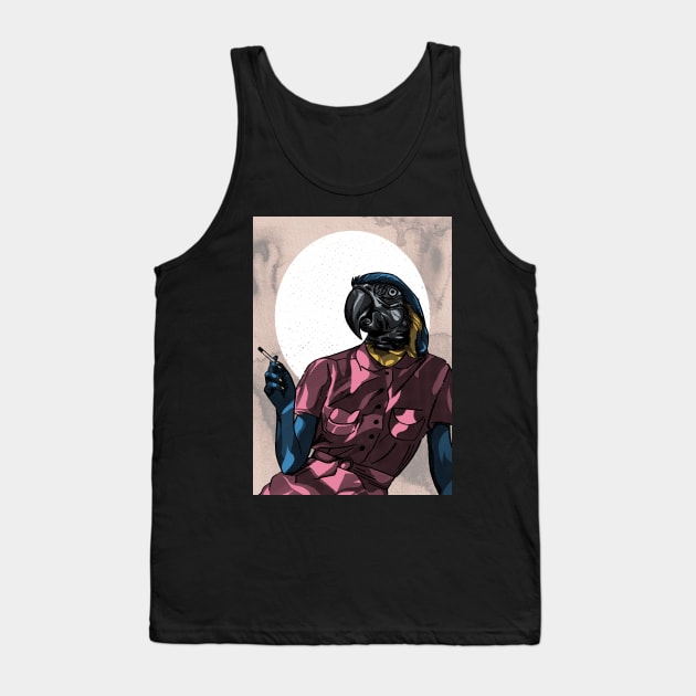 Bird Smoke Tank Top by Rekayasabumi